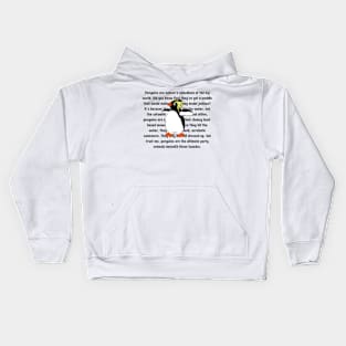 Funny Penguins Facts Kids Hoodie